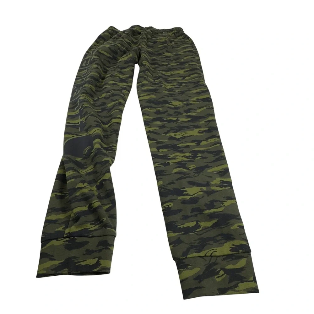 Carhartt Boys Fleece Camo Logo Sweatpants Large (14 16) Green Black Print NEW